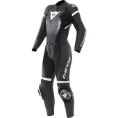 Dainese Fulminea naiset 2-osainen nahkakombi (IT46) Musta/Valkoinen Naiset, size 40