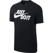 Nike Paita 'Swoosh' musta / valkoinen