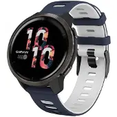 CaseOnline Twin Sport Rannekoru Garmin Venu 2 - Sinivalkoinen