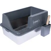 Kooa -kissanvessa ruostumattomasta teräksestä harmaa