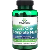 Swanson Health Just One Multi ilman rautaa - 130 tablettia