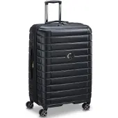 Delsey Shadow 5.0 4-pyöräinen vetolaukku 76 cm Laajennettava Musta