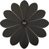 Karlsson KA5731BK seinäkello Flower Plastic Black 60 cm
