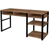 Skye Decor Emma 150 cm ruskea/musta työpöytä