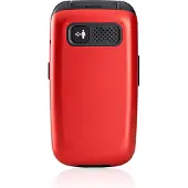 Panasonic KX-TU550EXR 4G-näppäinpuhelin, 1,2MP kamera, suuri 2,8" näyttö, 300h valmiusaika, punainen