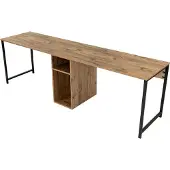 Skye Decor Työpöytä Twin Study Desk, ruskea