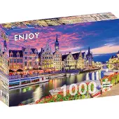Enjoy Puzzle ENJOY Ghent at Twilight, Belgium 1000p palapeli