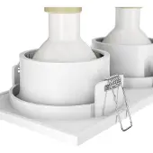 Maytoni upotettava Zoom valkoinen 17 x 9 cm 2-valo IP65 Zoom, himmennettävä, Valkoinen/opaali, Kylpyhuone, Alumiini, Moderni,
