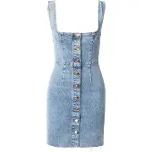 Marina Hoermanseder Mekko 'Lani' sininen denim