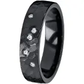 Kohinoor Duetto Black 0,05 ct zirkonium-timanttisormus 006-807-05-200