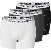 Ralph Lauren for man. 714830300075 Set of 3 boxer shorts black, white, grey, cotton stretch boxer shorts black, white, grey (XL), Homew