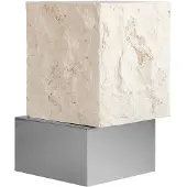 101 Copenhagen Temple sivupöytä tall 50x33 cm Chrome-limestone