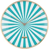 Karlsson seinäkello Candy Swirl Dome turquoise blue & white KA6007BL