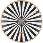 Karlsson seinäkello Candy Swirl Dome black & white KA6007BK