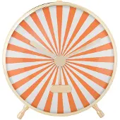 Karlsson herätyskello Candy Swirl bright orange & white KA6008OR