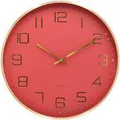 Karlsson seinäkello Elegance Glow red ochre KA5973RD