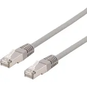 Deltaco patch cable - 30 cm - grey - Harmaa - 0.3m