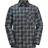 Jack Wolfskin Men's Morgenluft Shirt Night Blue 41 Pitkähihaiset kauluspaidat S