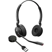 Jabra YOU'RE ON Engage 55 SE -langaton stereokuulokemikrofoni + USB DECT -sovitin ja teline, musta