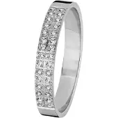 Kohinoor valkokultainen Nova 3 mm timanttisormus 033-613V-15-165