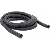 DeLOCK – Braided Sleeve self-closing 2 m x 19 mm black (18855)