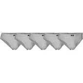 Jbs 5-Pack Mini Slip Gots. - Grey - XXL