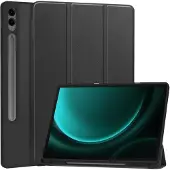 SKALO Samsung Tab S9+/S9 FE+ Trifold Suojakotelo - Musta