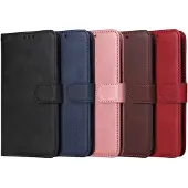 SKALO Xiaomi Redmi 14C PU-nahkainen Lompakkokotelo - Ruskea