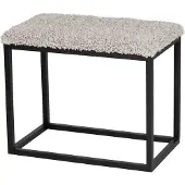 Skinnwille Palle Penkki 60x35 cm Sand/Black