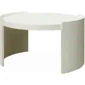 Artwood Pyöreä sohvapöytä Oakland Ø 80 cm Ivory Mist