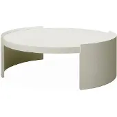 Artwood Pyöreä sohvapöytä Oakland Ø 100 cm Ivory Mist
