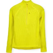 Houdini Women's Pace Flow Half Zip Be The Light Green Välikerrospuserot M