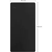 Pricenet Sähkökäyttöinen musta pöytälevy melamiinia 140x70 cm