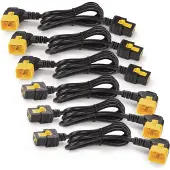 APC POWER CORD KIT (6 EA), LOCKING, C19 TO C20 (90 DEGREE), 1.8M (AP8716R)