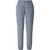 Calida Pyjamahousut vaaleansininen / tummansininen / valkoinen