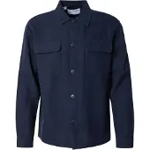 Selected Slmotto Leroy Linen Blend Overshirt Noos - Navy - L