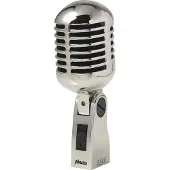 Alecto UDM-60 retro-mikrofoni kromi
