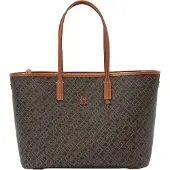 Tommy Hilfiger for woman. AW0AW17416 Monoplay tote bag black, brown (OSFA), Casual, Polyurethane