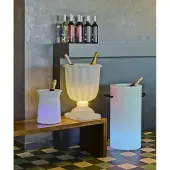 Newgarden Palma LED-pullonjäähdytin Solar + ladattava akku Palma, himmennettävä, Valkoinen/opaali, Synteettinen materiaali, Moderni