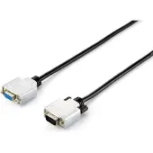 Equip 118851, 3 m, VGA (D-Sub), VGA (D-Sub), Uros, Naaras, Musta, Hopea