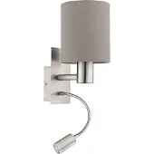 Eglo 96478 - LED-seinävalaisin PASTERI 1xE27/40W+LED/3,5W beige
