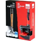 Bessey setti: 2 x GK15 kirvesmiespuristin GearKlampilla + SIMPLEX HALDER kirvesmiesvasara, [GK-SIMPLEX-A]