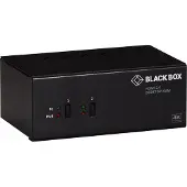 Black Box KVM SWITCH - 2-PORT, DUAL-MONITOR, HDMI 2.0, 4K 60HZ, USB 3.0 HUB, AUDIO (KV6222H)