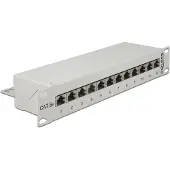 DeLOCK – 10" Patch Panel 12 Port Cat.6A grey (43308)