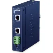 Planet IP30 Industrial Single-Port 10Gbps 802.3bt PoE++ Splitter, Sininen, Metalli, PoE, Teho, 24 V, FCC Part 15 Class A, CE, -40 - 75 °C (IPOE-176S)