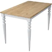 Skye Decor Ruokapöytä JA104 2598, valkoinen/ruskea