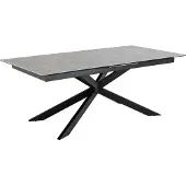 Ebuy24 Pöytä Irwine, 200/240x100x76 cm, harmaa