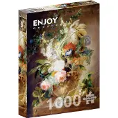 Enjoy Puzzle ENJOY Vase with Flowers 1000p palapeli