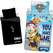 Paw Patrol Lasten pimeässä hohtava Paw Patrol -vuodevaatesetti, 140x200, 2-osainen