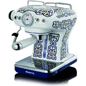 Ariete Capri 1389 -espressokone, valkoinen ja vaaleansininen